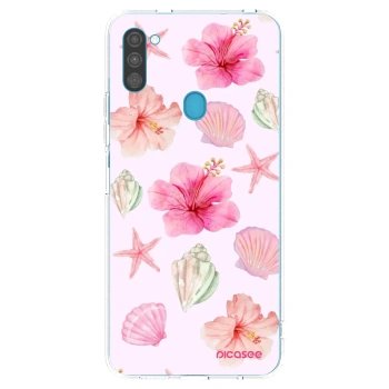 Picasee διαφανής θήκη σιλικόνης Samsung Galaxy M11 - Blush Lagoon