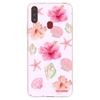 Picasee διαφανής θήκη σιλικόνης Samsung Galaxy A20s - Blush Lagoon
