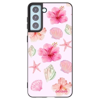 Picasee Μαύρη θήκη σιλικόνης για Samsung Galaxy S21+ 5G G996F - Blush Lagoon