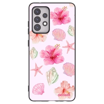 Picasee Μαύρη θήκη σιλικόνης για Samsung Galaxy A52 5G A525F - Blush Lagoon