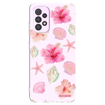 Picasee διαφανής θήκη σιλικόνης Samsung Galaxy A32 5G A326B - Blush Lagoon