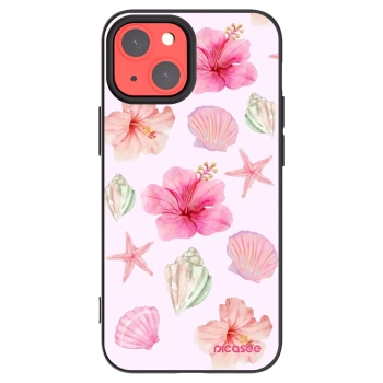 Picasee Μαύρη θήκη σιλικόνης για Apple iPhone 13 mini - Blush Lagoon