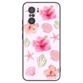 Picasee Μαύρη θήκη σιλικόνης για Xiaomi Poco F3 - Blush Lagoon