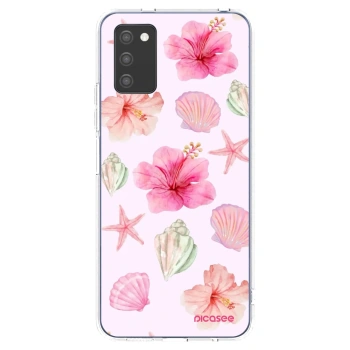 Picasee διαφανής θήκη σιλικόνης Samsung Galaxy A02s A025G - Blush Lagoon