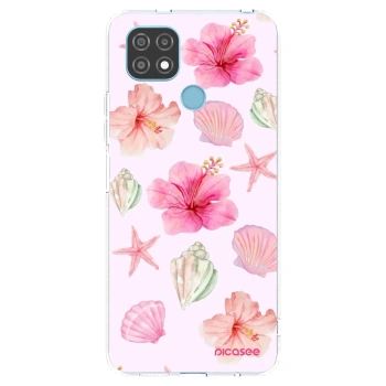 Picasee διαφανής θήκη σιλικόνης Realme C21 - Blush Lagoon