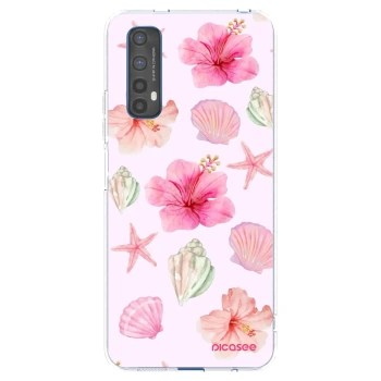 Picasee διαφανής θήκη σιλικόνης Realme 7 - Blush Lagoon
