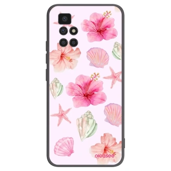Picasee Μαύρη θήκη σιλικόνης για Xiaomi Redmi 10 - Blush Lagoon