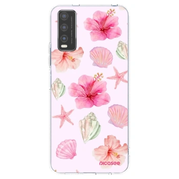 Picasee διαφανής θήκη σιλικόνης Vivo Y20s - Blush Lagoon