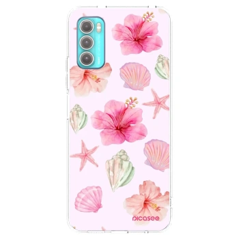 Picasee διαφανής θήκη σιλικόνης Motorola Moto G60 - Blush Lagoon