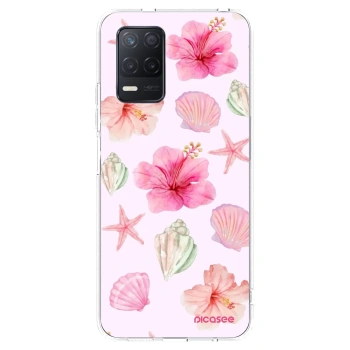 Picasee διαφανής θήκη σιλικόνης Realme 8 5G - Blush Lagoon
