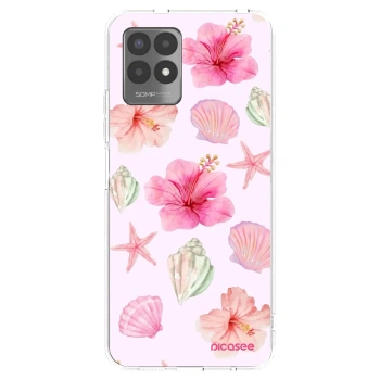 Picasee διαφανής θήκη σιλικόνης Realme 8i - Blush Lagoon