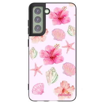 Picasee Μαύρη θήκη σιλικόνης για Samsung Galaxy S21 FE 5G - Blush Lagoon