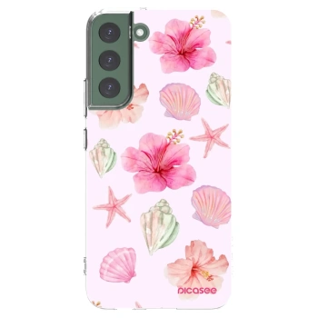 Picasee διαφανής θήκη σιλικόνης Samsung Galaxy S22+ 5G - Blush Lagoon