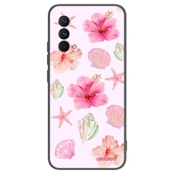 Picasee Μαύρη θήκη σιλικόνης για Realme GT Master Edition 5G - Blush Lagoon