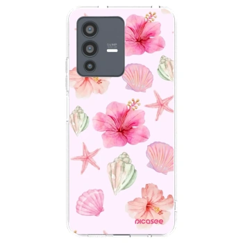 Picasee διαφανής θήκη σιλικόνης Vivo V23 5G - Blush Lagoon