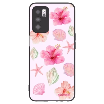 Picasee Μαύρη θήκη σιλικόνης για OPPO A16s - Blush Lagoon