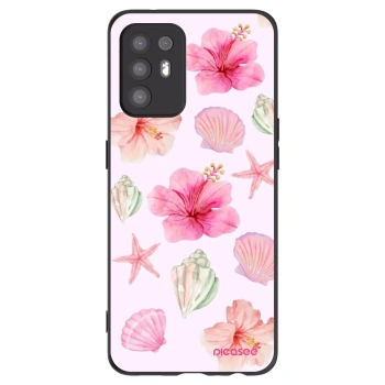 Picasee Μαύρη θήκη σιλικόνης για OPPO A94 5G - Blush Lagoon