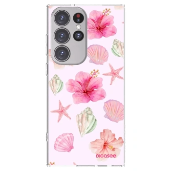 Picasee διαφανής θήκη σιλικόνης Samsung Galaxy S23 Ultra 5G - Blush Lagoon