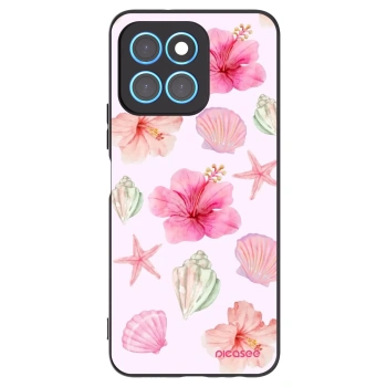 Picasee Μαύρη θήκη σιλικόνης για Honor X8 5G - Blush Lagoon