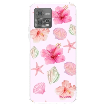 Picasee διαφανής θήκη σιλικόνης Motorola Moto G72 - Blush Lagoon