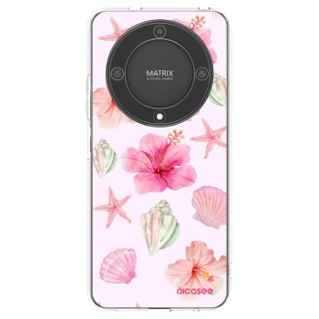 Picasee διαφανής θήκη σιλικόνης Honor Magic5 Lite 5G - Blush Lagoon