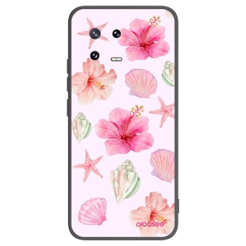 Picasee Μαύρη θήκη σιλικόνης για Xiaomi 13 Pro - Blush Lagoon