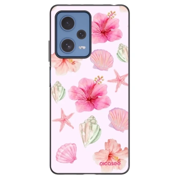 Picasee Μαύρη θήκη σιλικόνης για Xiaomi Redmi Note 12 Pro 5G - Blush Lagoon