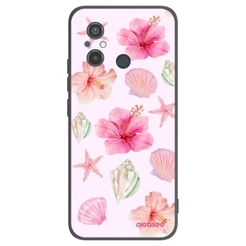 Picasee Μαύρη θήκη σιλικόνης για Xiaomi Redmi 12C - Blush Lagoon