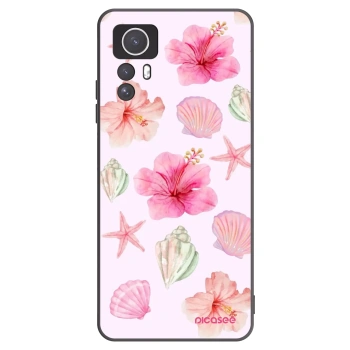 Picasee Μαύρη θήκη σιλικόνης για Xiaomi Redmi Note 12S - Blush Lagoon