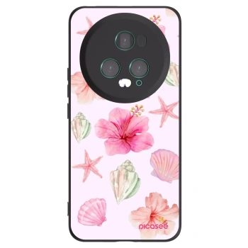 Picasee Μαύρη θήκη σιλικόνης για Honor Magic5 Pro - Blush Lagoon