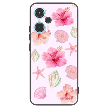 Picasee Μαύρη θήκη σιλικόνης για Xiaomi Poco F5 - Blush Lagoon