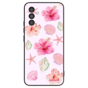 Picasee Μαύρη θήκη σιλικόνης για Samsung Galaxy A04s A047F - Blush Lagoon