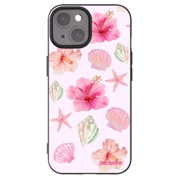 Picasee Μαύρη θήκη σιλικόνης για Apple iPhone 15 - Blush Lagoon