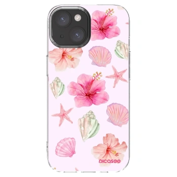 Picasee διαφανής θήκη σιλικόνης Apple iPhone 15 - Blush Lagoon