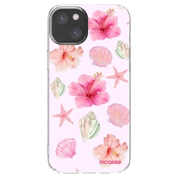 Picasee διαφανής θήκη σιλικόνης Apple iPhone 15 Plus - Blush Lagoon