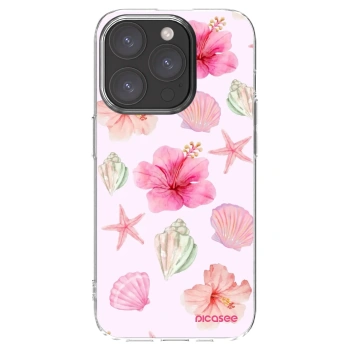 Picasee διαφανής θήκη σιλικόνης Apple iPhone 15 Pro - Blush Lagoon