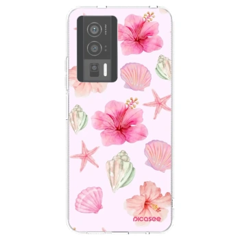 Picasee διαφανής θήκη σιλικόνης Xiaomi Poco F5 Pro 5G - Blush Lagoon