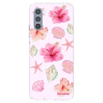 Picasee διαφανής θήκη σιλικόνης Motorola Moto G62 - Blush Lagoon