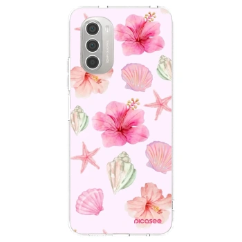 Picasee διαφανής θήκη σιλικόνης Motorola Moto G51 - Blush Lagoon