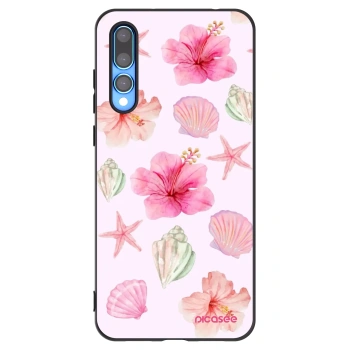 Picasee Μαύρη θήκη σιλικόνης για Huawei P20 Pro - Blush Lagoon