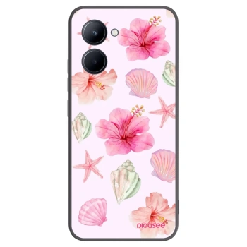 Picasee Μαύρη θήκη σιλικόνης για Realme C33 (2023) - Blush Lagoon