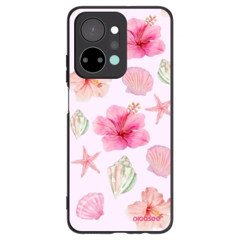 Picasee Μαύρη θήκη σιλικόνης για Honor X7a - Blush Lagoon
