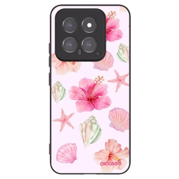 Picasee Μαύρη θήκη σιλικόνης για Xiaomi 14 - Blush Lagoon