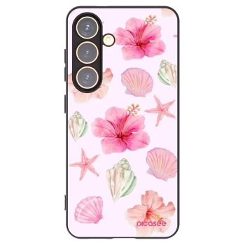Picasee Μαύρη θήκη σιλικόνης για Samsung Galaxy S24 S921B 5G - Blush Lagoon