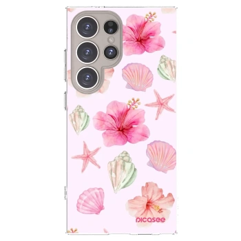 Picasee διαφανής θήκη σιλικόνης Samsung Galaxy S24 Ultra S928B 5G - Blush Lagoon