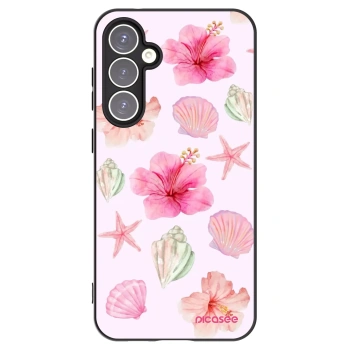 Picasee Μαύρη θήκη σιλικόνης για Samsung Galaxy S23 FE S711B - Blush Lagoon