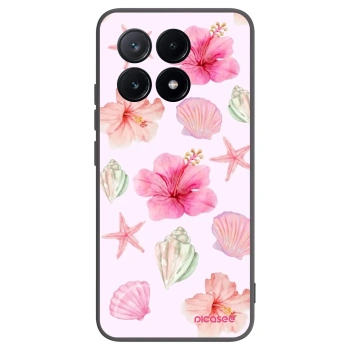 Picasee Μαύρη θήκη σιλικόνης για Xiaomi Poco X6 Pro - Blush Lagoon