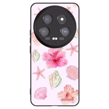 Picasee Μαύρη θήκη σιλικόνης για Xiaomi 14 Ultra - Blush Lagoon