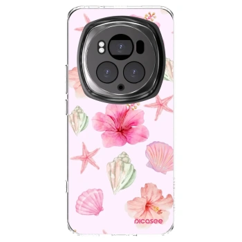 Picasee διαφανής θήκη σιλικόνης Honor Magic6 Pro - Blush Lagoon