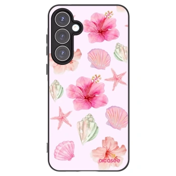 Picasee Μαύρη θήκη σιλικόνης για Samsung Galaxy A55 5G A556B - Blush Lagoon